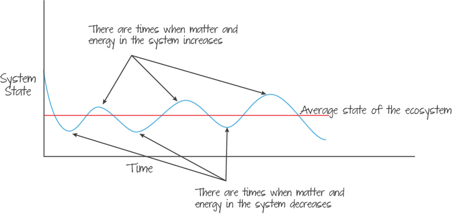 Steady state equilibrium.