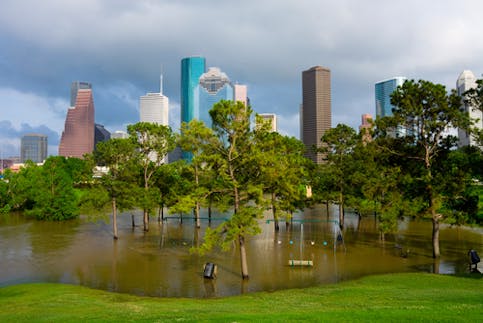 Flooding in Houston, Texas led to damage to infrastructure, buildings and loss of human lives.