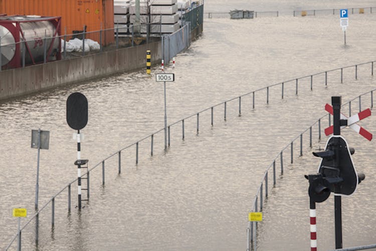 Coastal flooding in the Netherlands