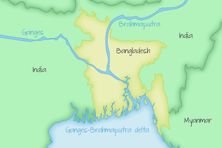 The Ganges-Brahmaputra Delta is the largest delta in the world and sea level rise could result in millions of people becoming homeless.