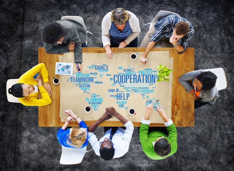 International cooperation allows groups to help each other to meet common goals.